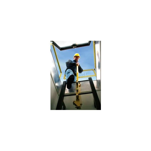 Bilco Co Bilco LU-1 Yellow Powder Coated Steel Ladder Safety Post LU-1 - main